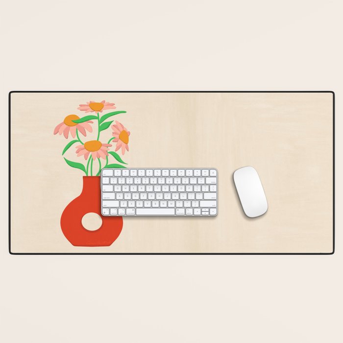 Flower Vase Desk Mat Gallery Image 1