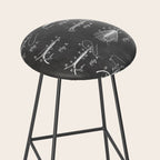 Fly Fishing Patent - Fisherman Art - Black Chalkboard Stool Gallery Image 2