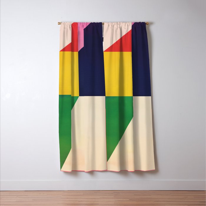 Geometric Shapes 114 Window Curtain Gallery Image 3