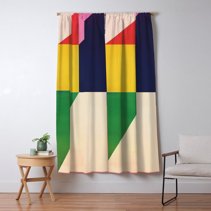 Geometric Shapes 114 Window Curtain Gallery Image 5
