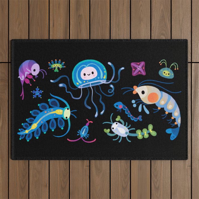 Zooplankton Outdoor Rug Gallery Image 1