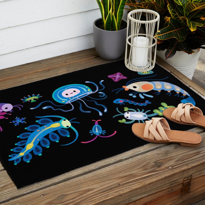 Zooplankton Outdoor Rug Gallery Image 2