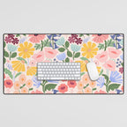 Meadow muse - pink Desk Mat Gallery Image 1