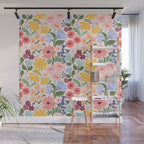 Meadow muse - pink Wall Mural Gallery Image 1