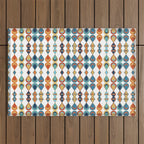 Mid Century Drop Pattern Outdoor Rug Gallery Image 1
