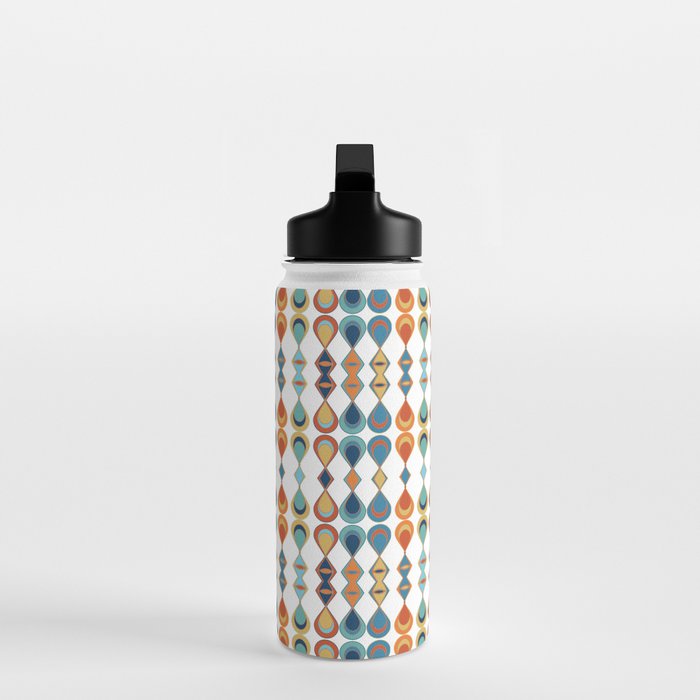 Mid Century Drop Pattern Water Bottle Gallery Image 3