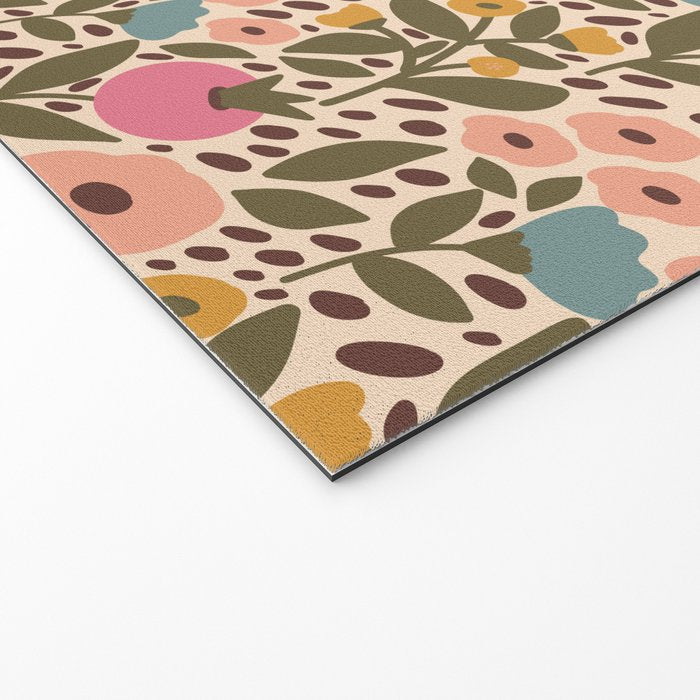 Vintage Ditsy Floral Welcome Mat Gallery Image 2