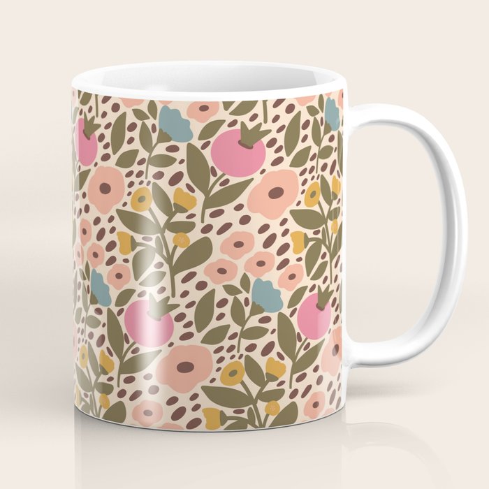 Vintage Ditsy Floral Coffee Mug Gallery Image 1