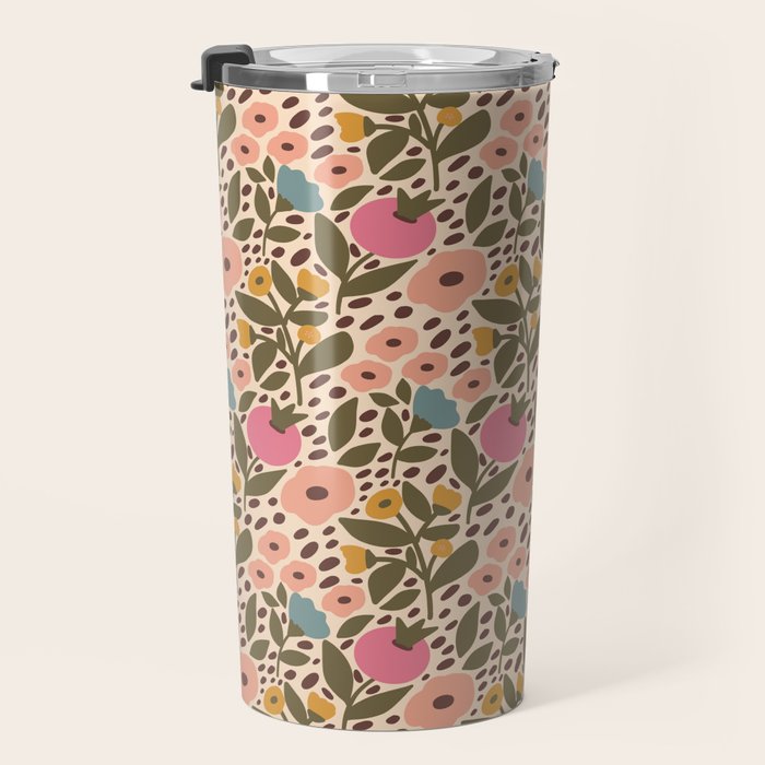 Vintage Ditsy Floral Travel Mug Gallery Image 3
