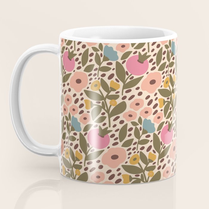 Vintage Ditsy Floral Coffee Mug Gallery Image 3