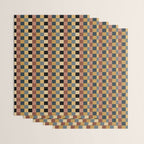 Checkered Multicolor Pattern XI Retro Midcentury Wrapping Paper Gallery Image 3