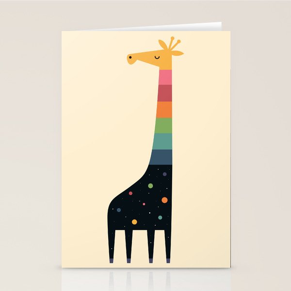 Galaxy Giraffe Stationery Card Gallery Image 2