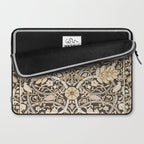 William Morris Bullerswood Charcoal Mustard Laptop Sleeve Gallery Image 2