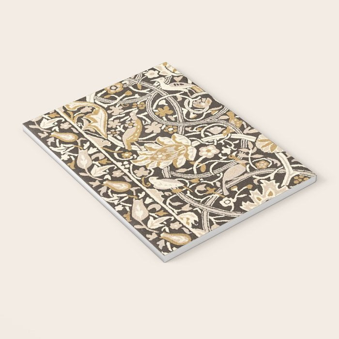 William Morris Bullerswood Charcoal Mustard Notebook Gallery Image 3