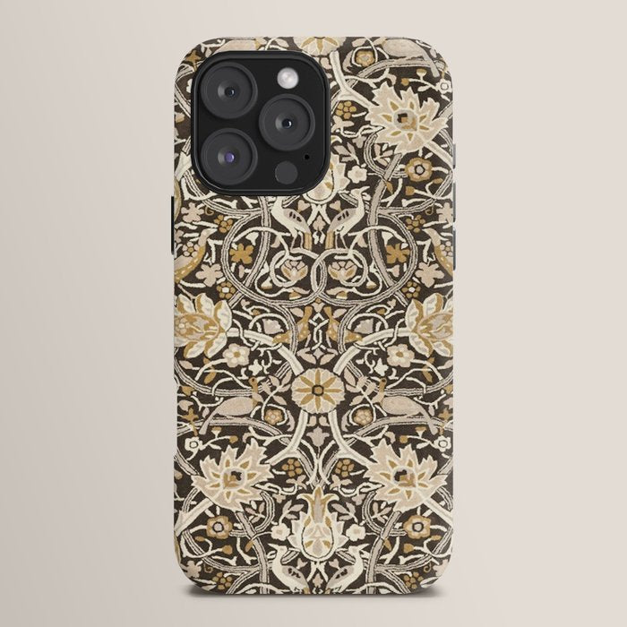 William Morris Bullerswood Charcoal Mustard iPhone Case Gallery Image 16