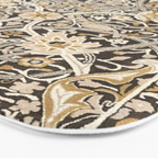 William Morris Bullerswood Charcoal Mustard Bath Mat Gallery Image 3