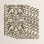William Morris Bullerswood Charcoal Mustard Wrapping Paper Gallery Image 3