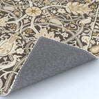 William Morris Bullerswood Charcoal Mustard Rug Gallery Image 4
