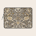 William Morris Bullerswood Charcoal Mustard Laptop Sleeve Gallery Image 1