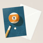 BILLIARDS / Ball 9 Stationery Card Gallery Image 2