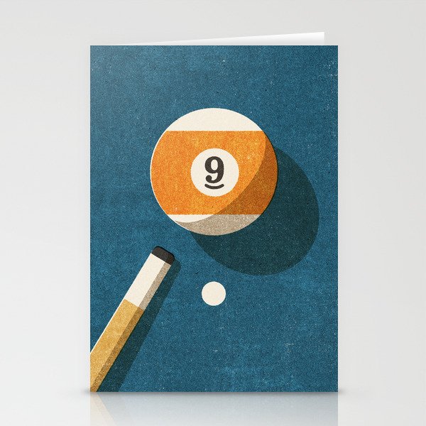 BILLIARDS / Ball 9 Stationery Card Gallery Image 1