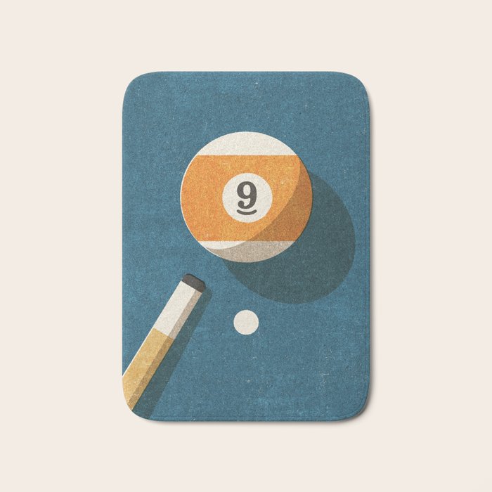 BILLIARDS / Ball 9 Bath Mat Gallery Image 1