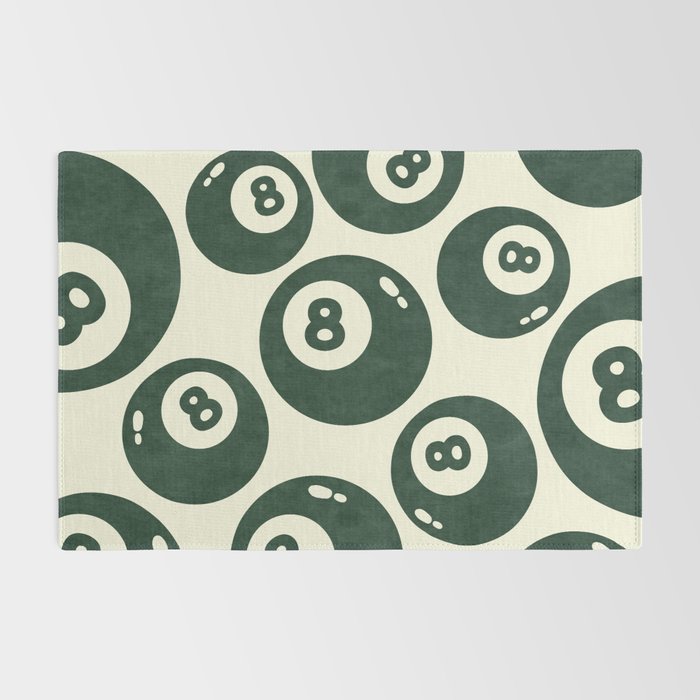 The 8 Ball Clubhouse Old Money Green Rug Gallery Image 2