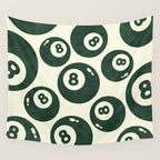 The 8 Ball Clubhouse Old Money Green Wall Tapestry Gallery Image 4