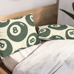 The 8 Ball Clubhouse Old Money Green Pillow Sham Gallery Image 2
