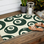 The 8 Ball Clubhouse Old Money Green Outdoor Rug Gallery Image 2