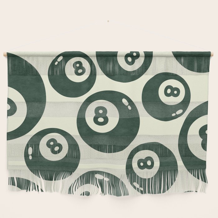 The 8 Ball Clubhouse Old Money Green Wall Hanging Gallery Image 1