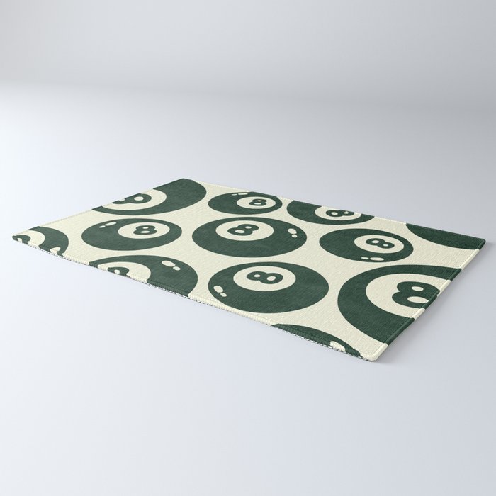 The 8 Ball Clubhouse Old Money Green Rug Gallery Image 3