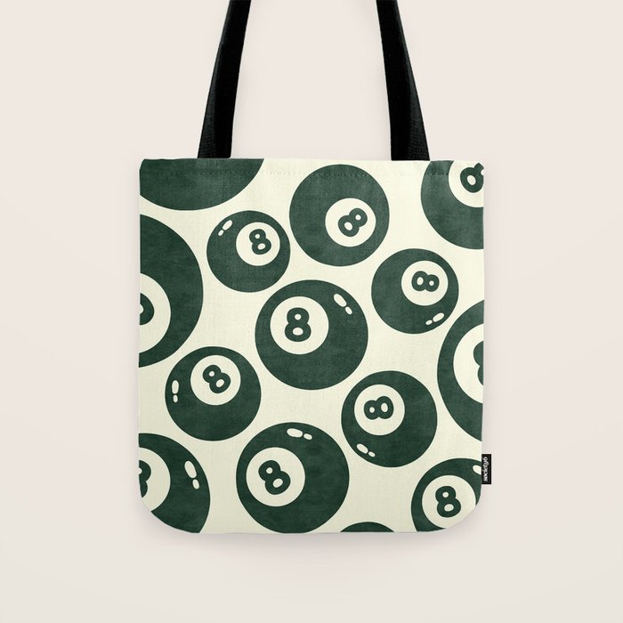The 8 Ball Clubhouse Old Money Green Tote Bag Gallery Image 1