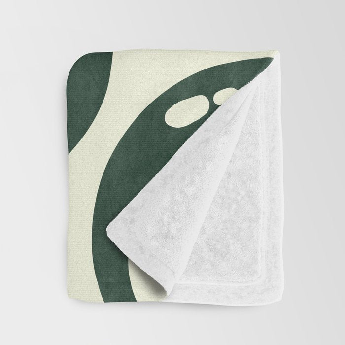 The 8 Ball Clubhouse Old Money Green Throw Blanket Gallery Image 3