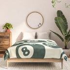 The 8 Ball Clubhouse Old Money Green Comforter Gallery Image 3
