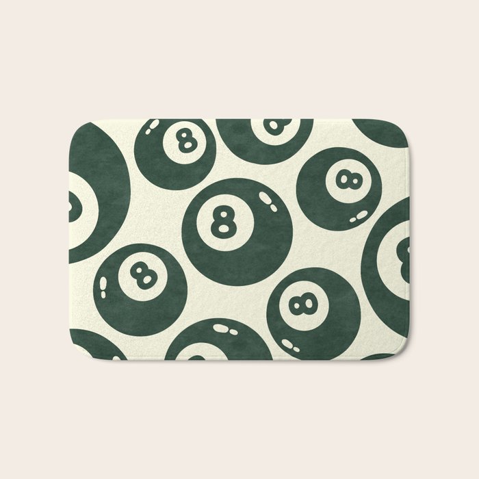 The 8 Ball Clubhouse Old Money Green Bath Mat Gallery Image 1