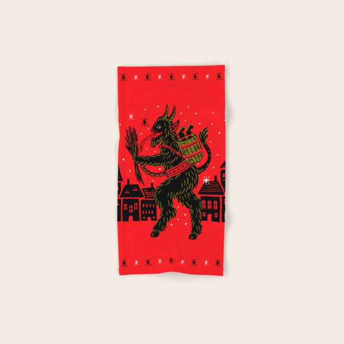 Krampus Bath Towel Gallery Image 1
