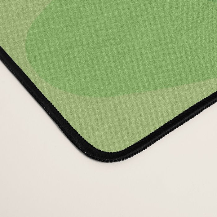 Retro 1970s Style Sonic Wave Pattern 230 Green Desk Mat Gallery Image 4