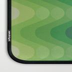 Retro 1970s Style Sonic Wave Pattern 230 Green Laptop Sleeve Gallery Image 3