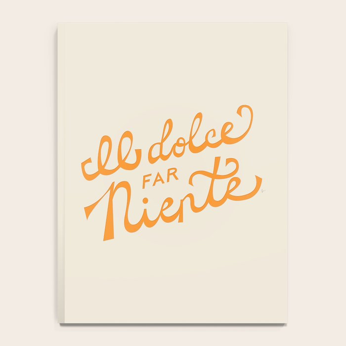 Il dolce far niente (The sweetness of doing nothing) - Orange Notebook Gallery Image 4