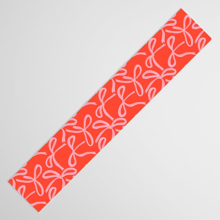 Cute textured coquette bows Table Runner Gallery Image 3