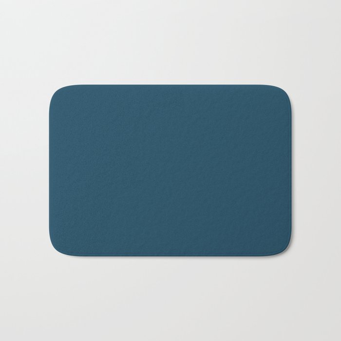 Beautiful Blue Ocean Solid Color Bath Mat Gallery Image 1