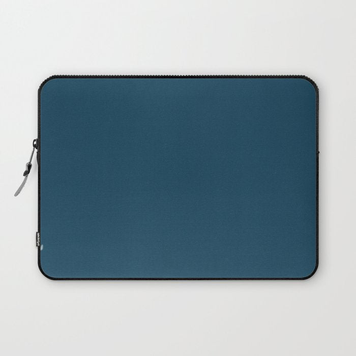 Beautiful Blue Ocean Solid Color Laptop Sleeve Gallery Image 1