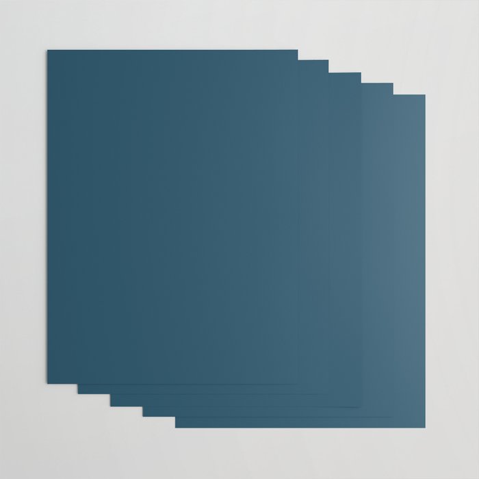 Beautiful Blue Ocean Solid Color Wrapping Paper Gallery Image 3