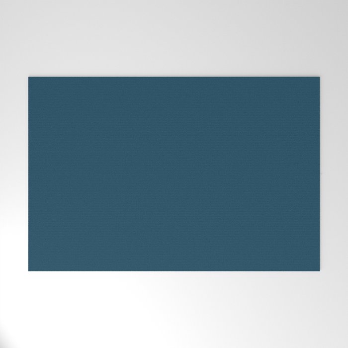 Beautiful Blue Ocean Solid Color Welcome Mat Gallery Image 1
