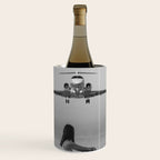 Steady As She Goes IV; aircraft coming in for an island landing black and white photography photographs photograph Wine Chiller Gallery Image 1