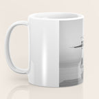 Steady As She Goes IV; aircraft coming in for an island landing black and white photography photographs photograph Coffee Mug Gallery Image 3