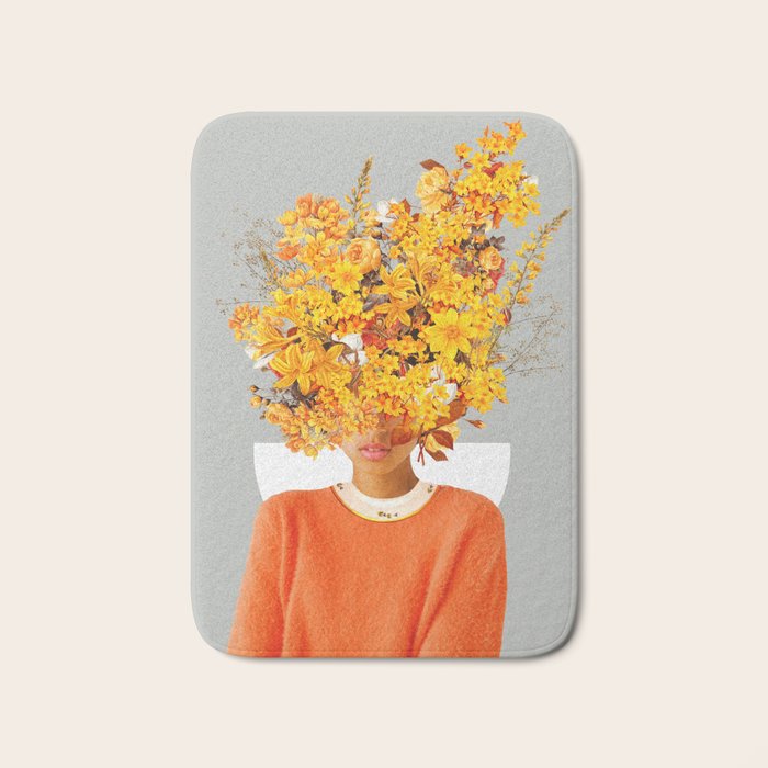 I Saw You Flower in the reflection of my Soul Bath Mat Gallery Image 1