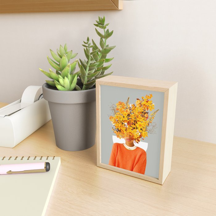 I Saw You Flower in the reflection of my Soul Mini Art Print Gallery Image 2