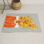 I Saw You Flower in the reflection of my Soul Rug Gallery Image 1